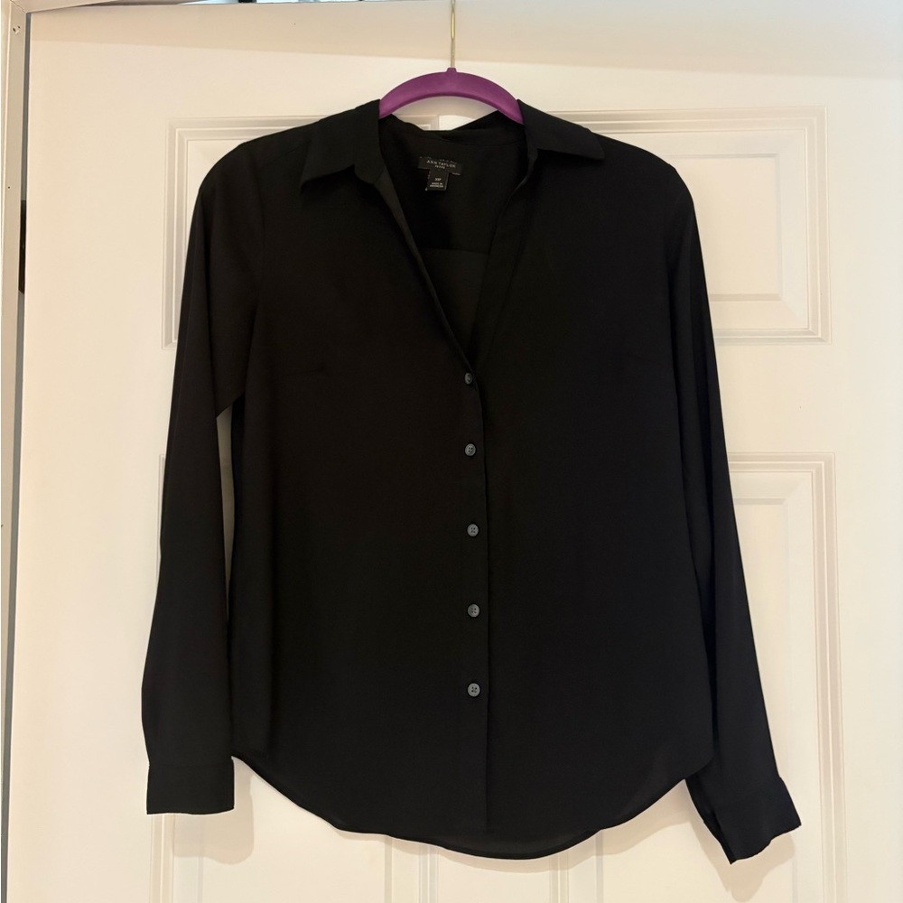 Ann Taylor Black Blouse